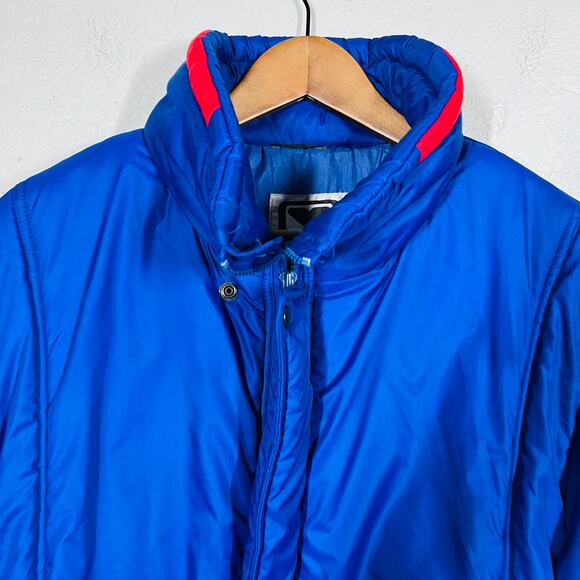 Obermeyer Full Zip Snap Ski Jacket Winter Coat Blue Men - XXL - Picture 4 of 6
